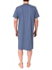NORMANN Kurzarm Nachthemd Übergröße in blau