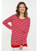 usha BLUE LABEL Damen Pullover in ROT WEISS