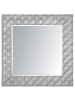 Beliani Wandspiegel EVETTES in Silber - (W) 80 x (H) 80 x (L) 5 cm Vertikal