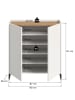 ebuy24 Schuhschrank Drive Weiß 97 x 38 cm