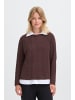 Oxmo Strickpullover OXFSANVI PU 1 in Braun