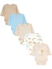TupTam Unisex Langarm Body mit Aufdruck Spruch 5er Pack in beige Modell 1