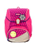 Scout Alpha Neon Safety Schulranzen-Set 4-teilig in pink glow