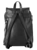 Cluty City-Rucksack echt Leder in schwarz
