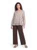 CARTOON Casual-Bluse mit Raffung in Blau/Beige
