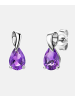 Diamant L'éternel Ohrringe aus 585 Weißgold mit Amethyst