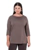 Ulla Popken Shirt in dunkles taupe