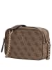Guess Noelle II Crossbody - Umhängetasche 20 cm (dark taupe logo) in latte logo/brown