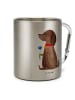 Mr. & Mrs. Panda Tasse Hund Blume ohne Spruch in Silber