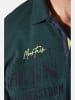 Jan Vanderstorm Langarm-Poloshirt MAKSE in dunkelgrün