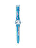 Swatch Armbanduhr in Blau/Weiss 34 mm