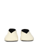 Jil Sander Beige Leder Ballerina Flache Schuhe