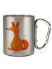 Mr. & Mrs. Panda Thermobecher Einhorn Fuchs ohne Spruch in Silber