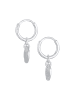 Elli Ohrringe 925 Sterling Silber Geo, Kreis, Plättchen in Silber