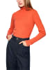 MARC CAIN COLLECTIONS Basic-Shirt mit Stehkragen in Tigerlily