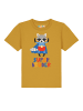 wat? Apparel T-Shirt Waschbär Superbruder in Ocker