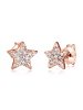 Elli Ohrringe 925 Sterling Silber Sterne, Stern in Rosegold