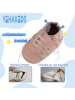 Yihakids Leder-Krabbelschuhe in Rosa