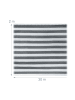 relaxdays Zaunblende in Grau/ Weiß  - (B)30 x (H)2 m