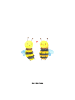 Mr. & Mrs. Panda Trinkflasche Biene Verliebt ohne Spruch in Weiß