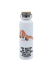 Mr. & Mrs. Panda Isolierflasche Hund Basset Hound mit Spruch in Weiß