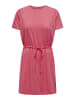 JACQUELINE de YONG Leichtes Stoff Sommer Kleid mit Bindeband in Rot