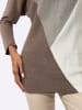 creation L Modal-Viskose-Mix-Pullover in steingrau-ecru-gemustert