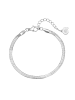 Hey Happiness Armband Schlangenkette Edelstahl in Silber - (L) 15,5-19,5