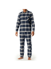 Schiesser Schlafanzug lang in Blau