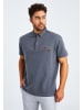 Leif Nelson Herren T-Shirt Polo Herren T-Shirt Polo LN-55525 in anthrazit