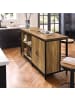 SoBuy Kücheninsel in Braun - (B)170 x (H)89 x (T)60cm