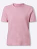 Sieh an! Kurzarm-Pullover in rosé