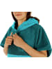 normani Damen Badeponcho in Petrol/Türkis