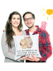 Mr. & Mrs. Panda sitzkissen Bären Liebe mit Spruch in Weiß