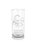 Mr. & Mrs. Panda Wasserglas Sternzeichen Skorpion mit Spruch in Transparent