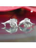 Gallay Ohrstecker Ohrring 12x6mm springender Delfin Silber 925 in silber