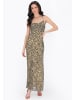 faina Women Dress in beige black