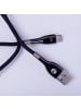 FOREVER Forever Ladekabel USB-A auf USB-C Sleek 1 m 15W 3A Schwarz in Transparent