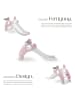 tectake Kinderrutsche Joy Belastbarkeit 50 kg, 128 x 66,5 x 67,5 cm, pink