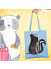 Mr. & Mrs. Panda Schultasche Stinktier Sitzen ohne Spruch in Sky Blue