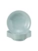 Seltmann Weiden 6er Set Suppenteller Beat Color Glaze in ø 22,5 cm in Arktisblau