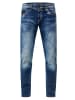 Rusty Neal Jeans Hose "YAMATO" Slim Fit Streetwear Cotton-Stretch in Blue Used