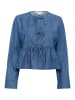Soaked in Luxury Langarm - Hemd SLChamy Feminine Form in Medium Blue Denim