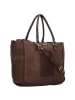 Caterina Lucchi Schultertasche Leder 32,5 cm in moro