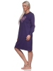 NORMANN langarm Nachthemd Bündchen Herz - 82013 in lila