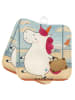 Mr. & Mrs. Panda Topflappen Einhorn Koffer Design ohne Spruch in Weiß