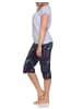 NORMANN Kurzarm Schlafanzug Pyjama Schmetterling Motiv - 85022 in grau