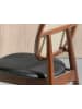 Angel Cerdá Stuhl 4093 in Walnuss/Schwarz – (B)49 x (H)87 x (T)52 cm