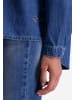 Timezone Jeansbluse Hemdkragen Brusttasche Loose Fit in Blau