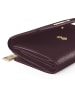 Lazarotti Bologna Leather XL Geldbörse mit Zip-Around Fach Leder 14 cm in burgundy
